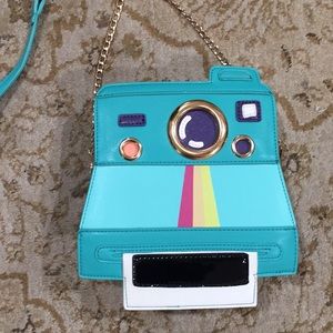 Faux Leather Polaroid Crossbody Bag